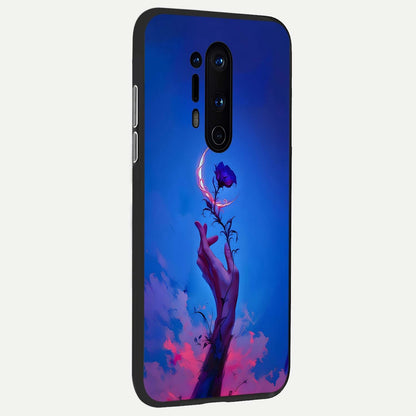  Mystic Hand back cover For OnePlus 8 Pro slim fit glass case with vibrant aesthetic design