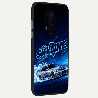  Neon Drift Beast back cover For OnePlus 8 Pro slim fit glass case with vibrant aesthetic design