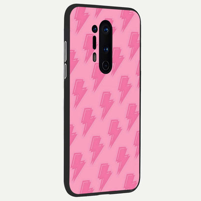  Pink Moo Magic back cover For OnePlus 8 Pro slim fit glass case with vibrant aesthetic design