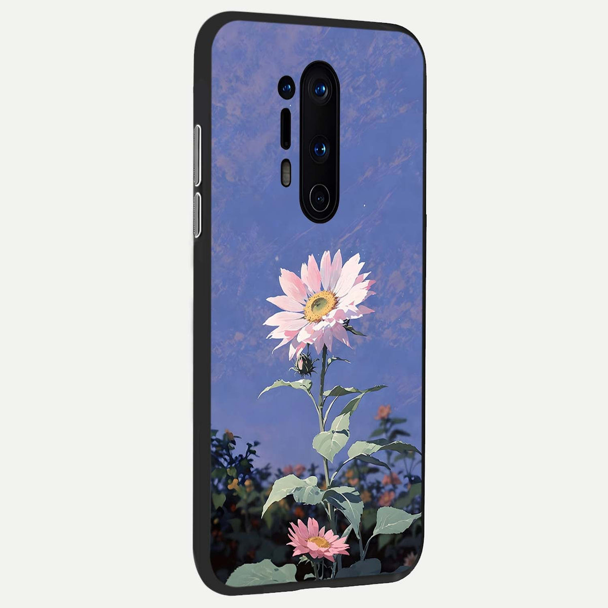  Pink Shells Outline back cover For OnePlus 8 Pro slim fit glass case with vibrant aesthetic design