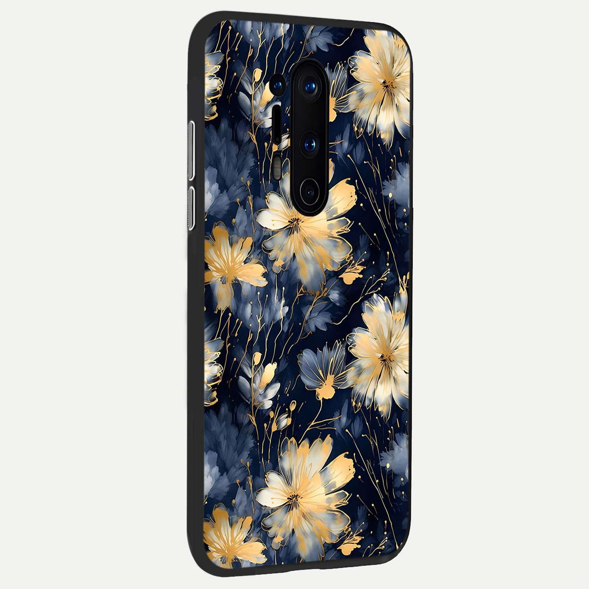  Royal Petal Dream back cover For OnePlus 8 Pro slim fit glass case with vibrant aesthetic design