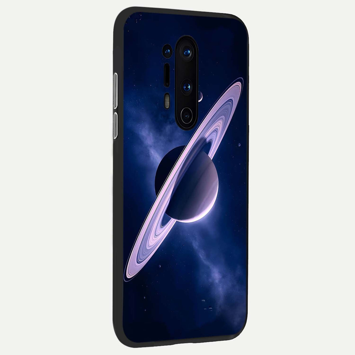  Saturn Ring Mystique back cover For OnePlus 8 Pro slim fit glass case with vibrant aesthetic design