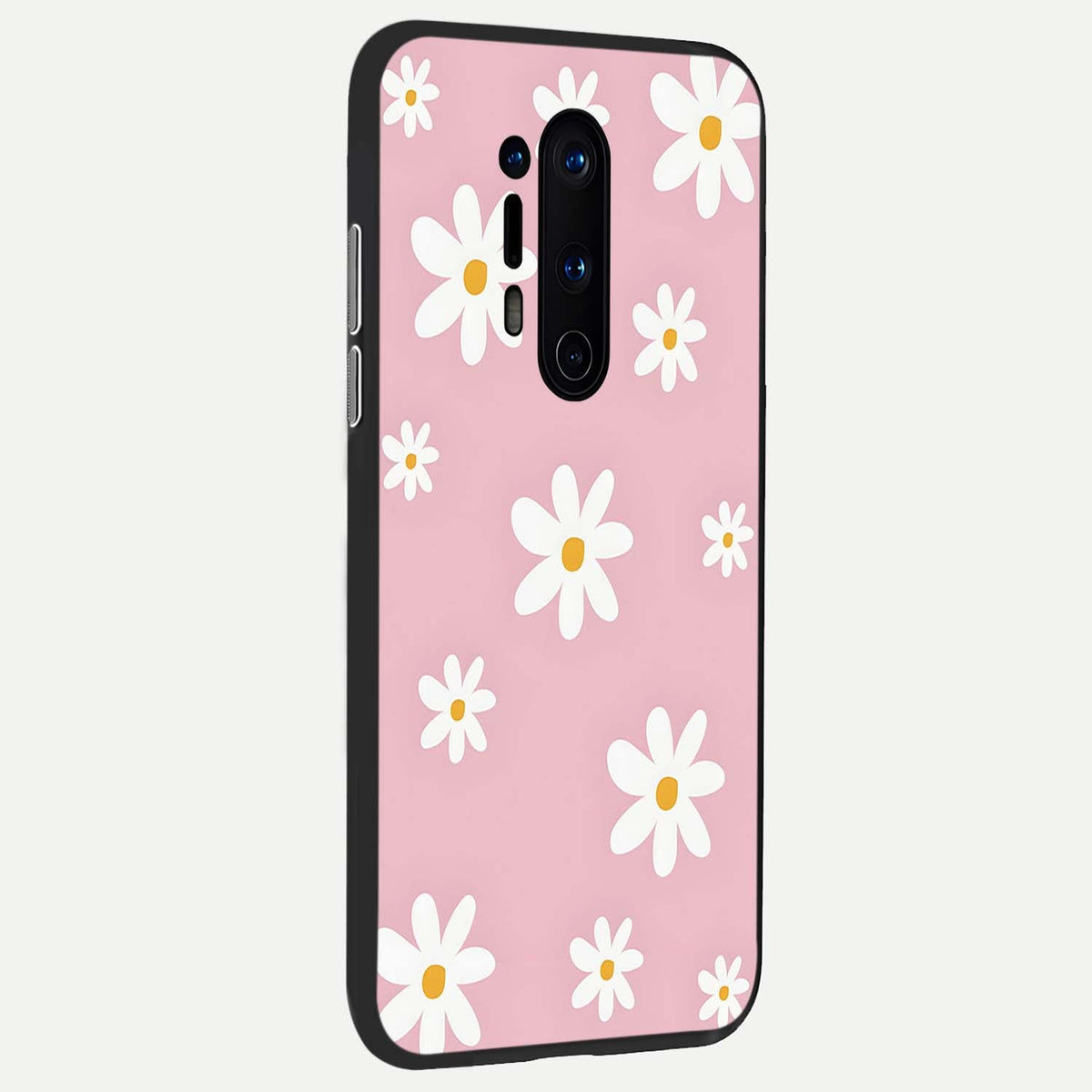  Soft Daisy Bliss back cover For OnePlus 8 Pro slim fit glass case with vibrant aesthetic design