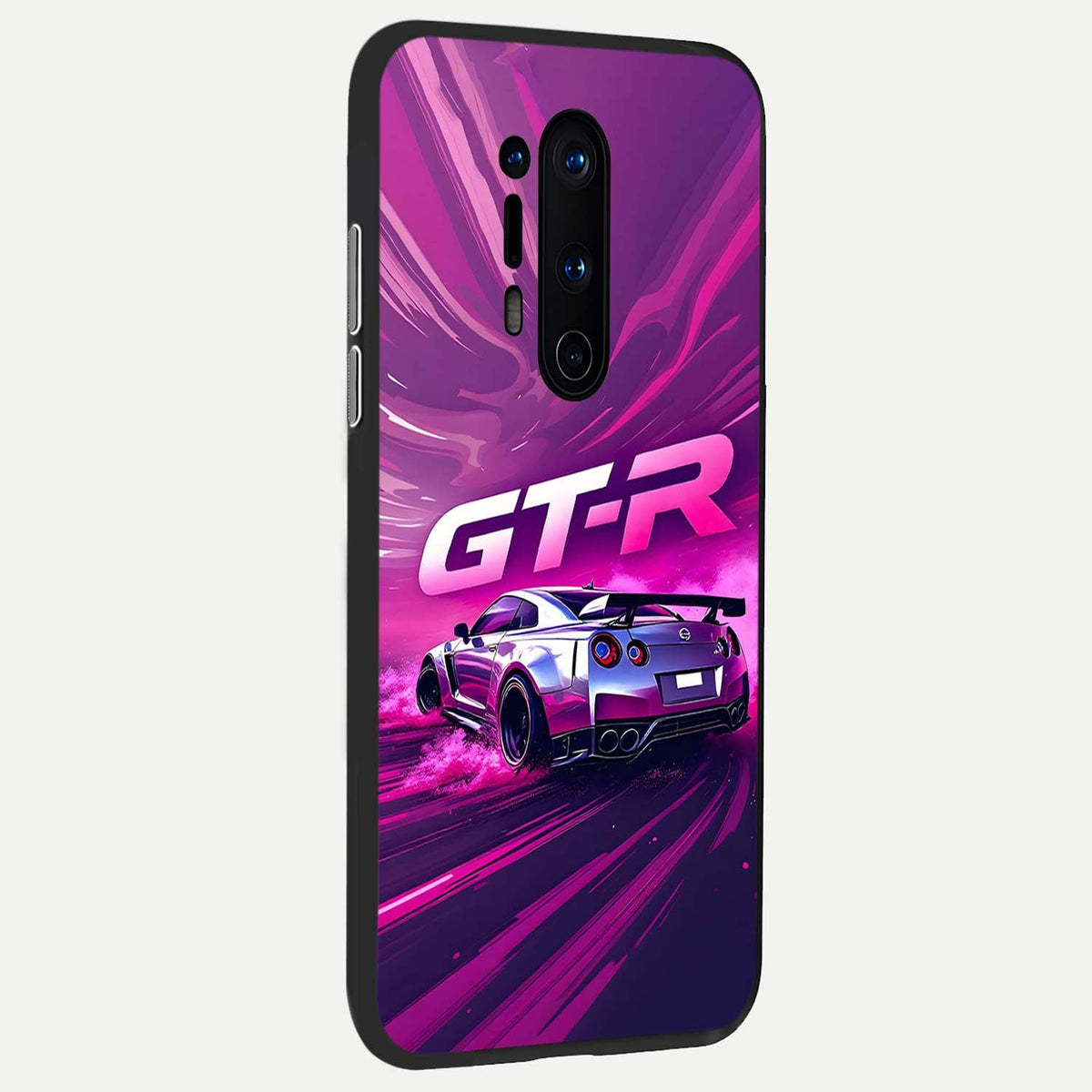  Speed Drift Legend back cover For OnePlus 8 Pro slim fit glass case with vibrant aesthetic design