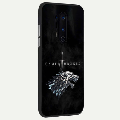  Throne Wolf Legacy back cover For OnePlus 8 Pro slim fit glass case with vibrant aesthetic design