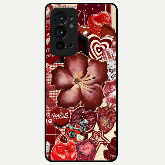  Aesthetic Little Freak Glass Case For OnePlus 9RT back cover – full design glossy printed glass finish
