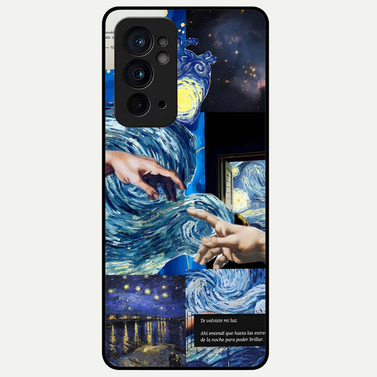  Aesthetic Vando Hands Glass Case For OnePlus 9RT back cover – full design glossy printed glass finish