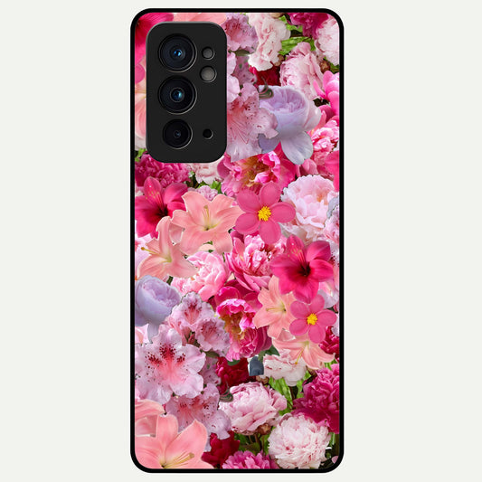  Bloom Crush Fantasy Glass Case For OnePlus 9RT back cover – full design glossy printed glass finish
