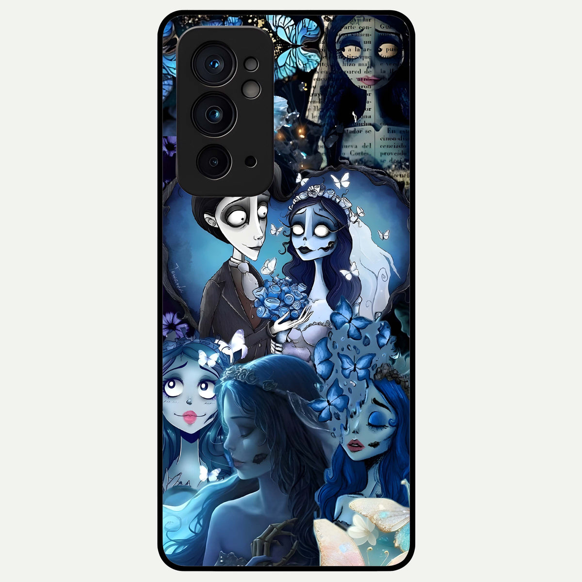  Butterfly Ghost Soul Glass Case For OnePlus 9RT back cover – full design glossy printed glass finish