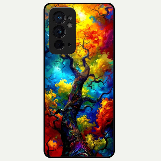  Colorful Soda Bottles Glass Case For OnePlus 9RT back cover – full design glossy printed glass finish