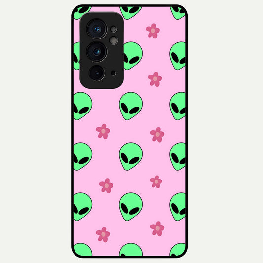  Cosmic Cute Crush Glass Case For OnePlus 9RT back cover – full design glossy printed glass finish