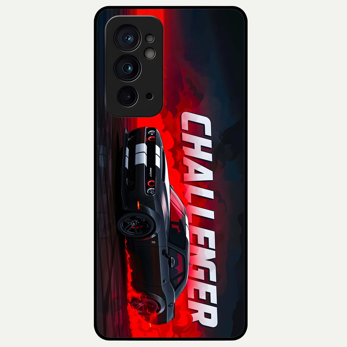 Crimson Challenger Fury Glass Case For OnePlus 9RT back cover – full design glossy printed glass finish