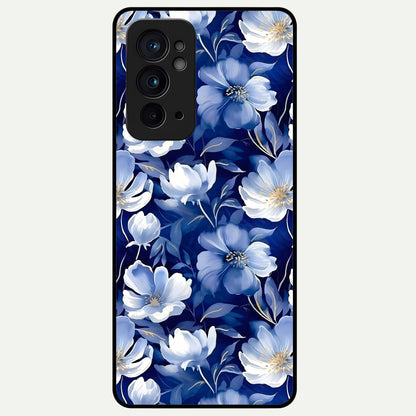 Cute Floral Patterns Glass Case For OnePlus 9RT back cover – full design glossy printed glass finish