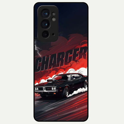  Dark Charger Fury Glass Case For OnePlus 9RT back cover – full design glossy printed glass finish