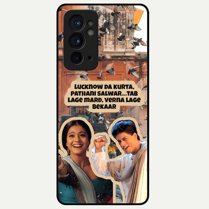  Desi Retro Vibes Glass Case For OnePlus 9RT back cover – full design glossy printed glass finish