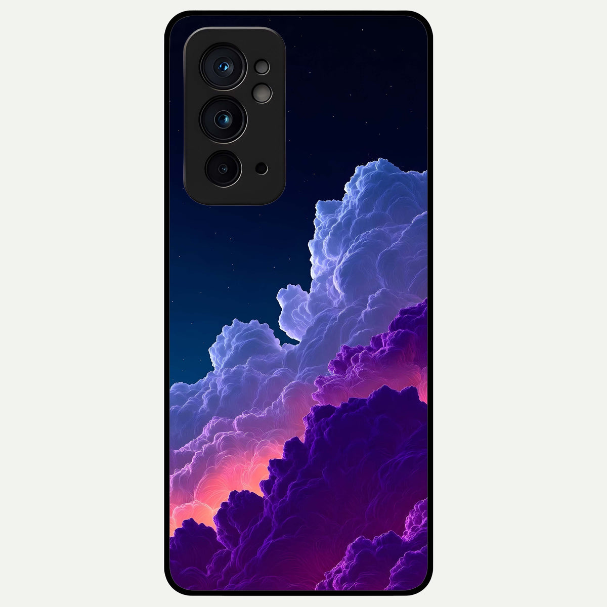  Dreamy Cloud Skies Glass Case For OnePlus 9RT back cover – full design glossy printed glass finish