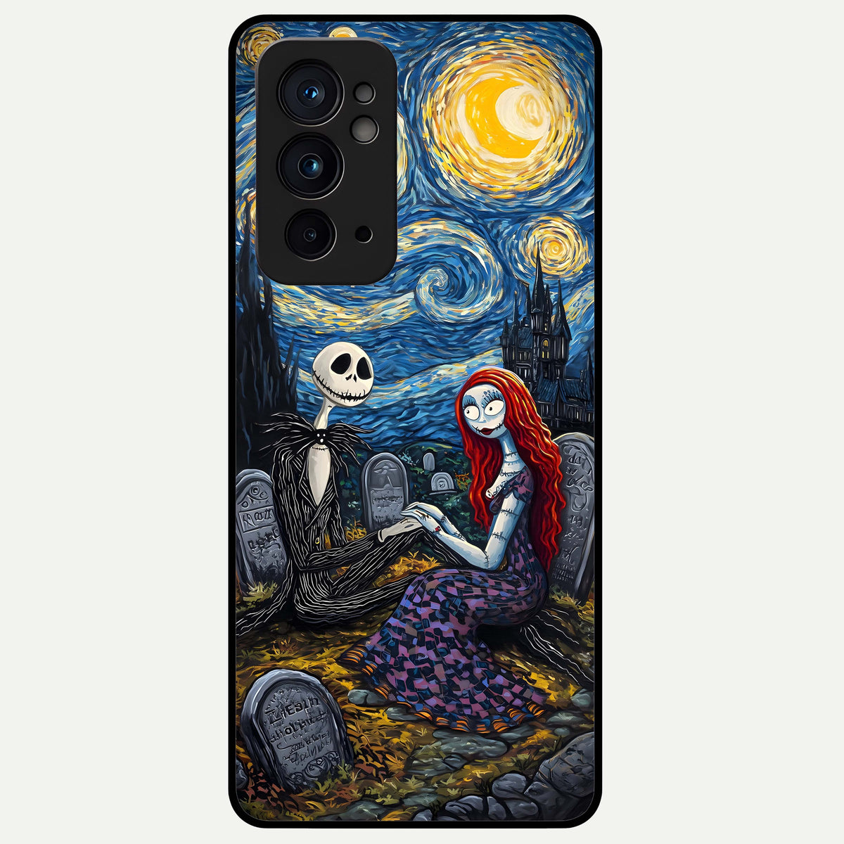  Eternal Night Love Glass Case For OnePlus 9RT back cover – full design glossy printed glass finish
