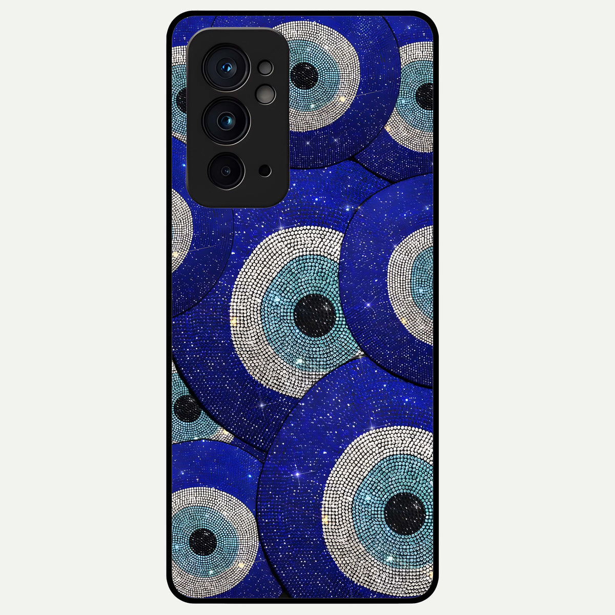  Galaxy Eye Flow Glass Case For OnePlus 9RT back cover – full design glossy printed glass finish