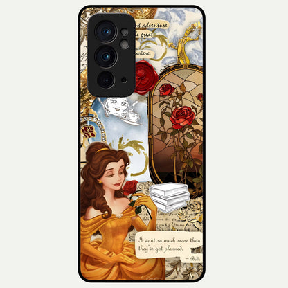  Golden Dream Belle Glass Case For OnePlus 9RT back cover – full design glossy printed glass finish
