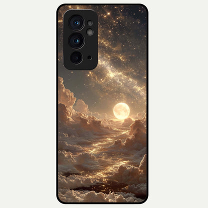  Golden Sky Dream Glass Case For OnePlus 9RT back cover – full design glossy printed glass finish