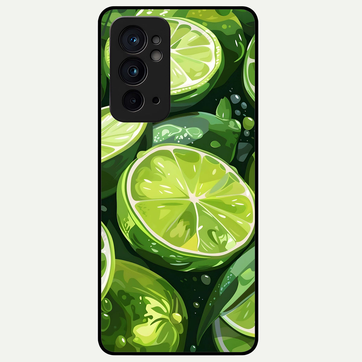  Green Kawasaki Glass Case For OnePlus 9RT back cover – full design glossy printed glass finish