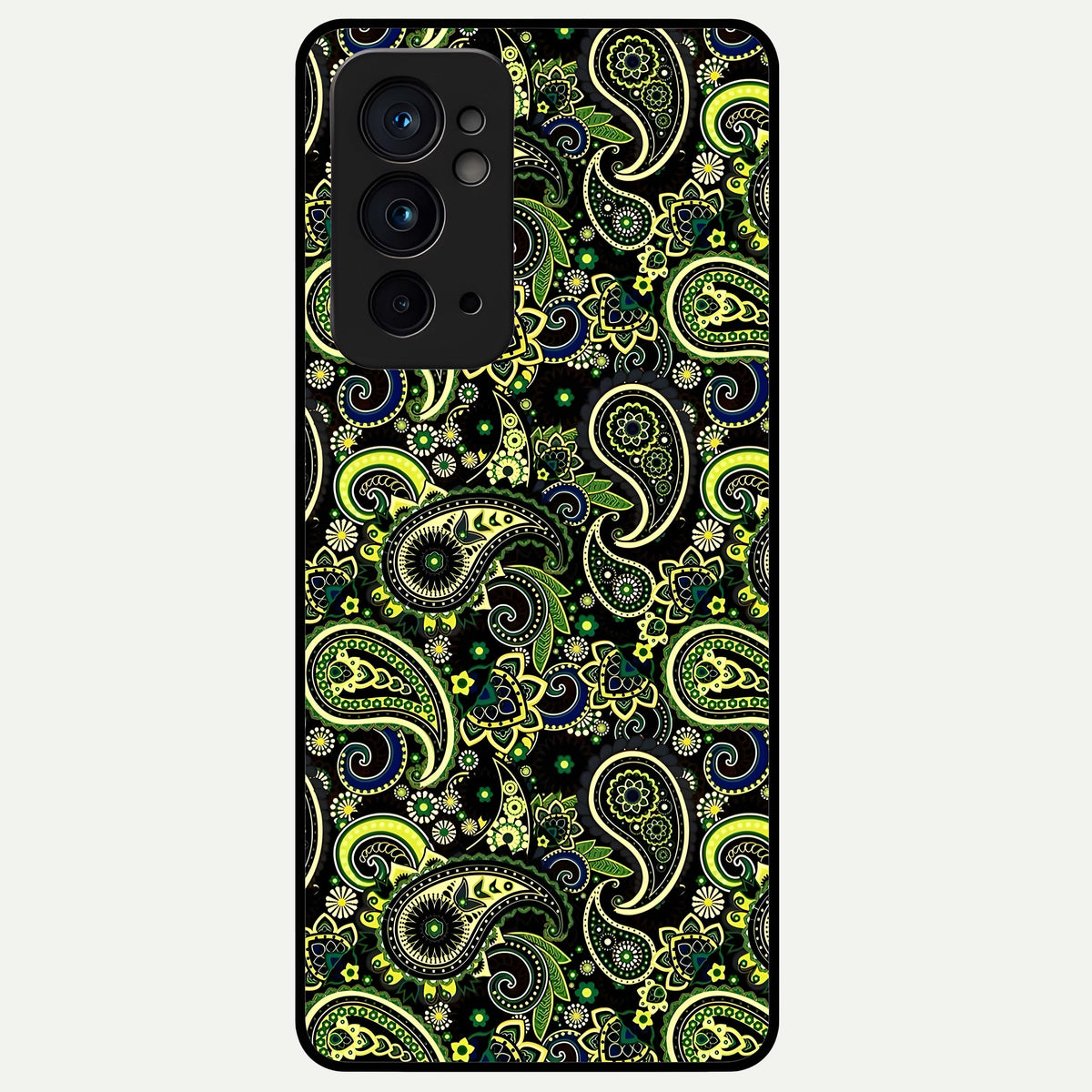  Green Lemon Glass Case For OnePlus 9RT back cover – full design glossy printed glass finish