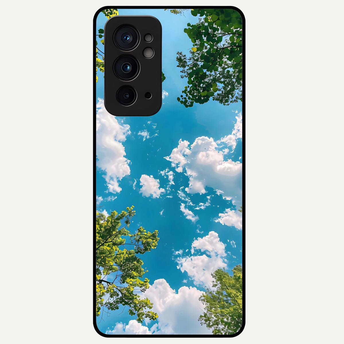  Green Moon Energy Glass Case For OnePlus 9RT back cover – full design glossy printed glass finish