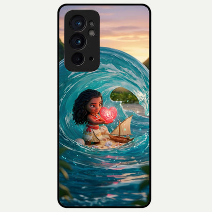  Heart of Ocean Glass Case For OnePlus 9RT back cover – full design glossy printed glass finish
