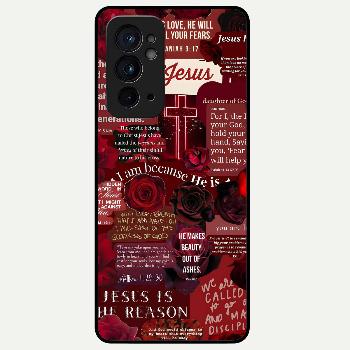  Jesus Love Heals Glass Case For OnePlus 9RT back cover – full design glossy printed glass finish