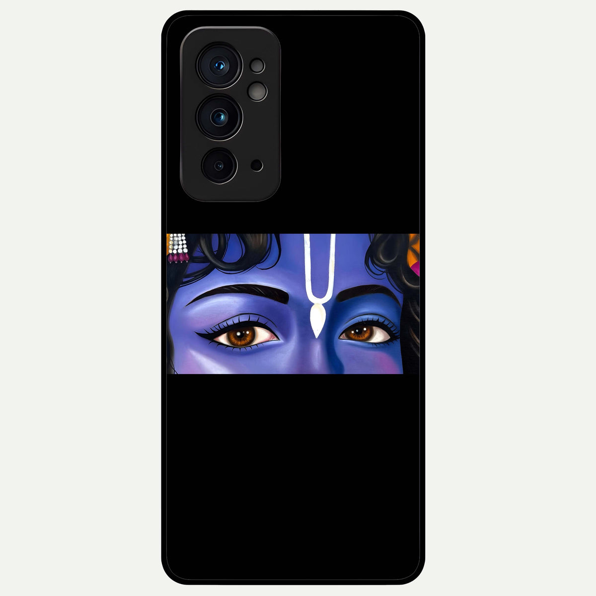  Krishna Eye Glass Case For OnePlus 9RT back cover – full design glossy printed glass finish