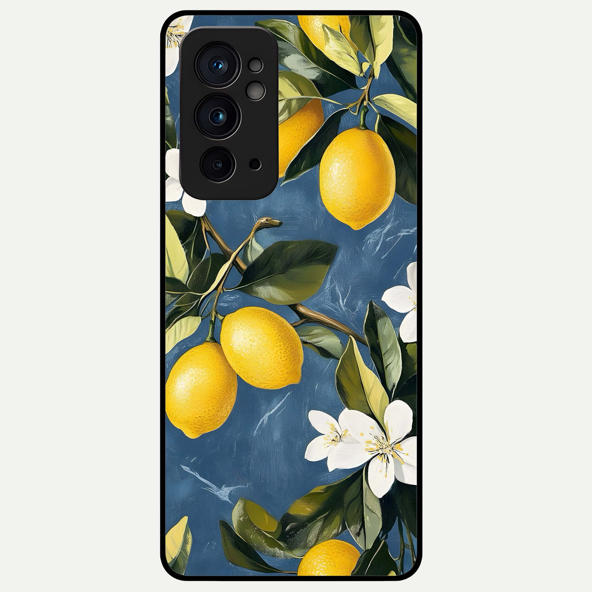  Lemon Dream Garden Glass Case For OnePlus 9RT back cover – full design glossy printed glass finish