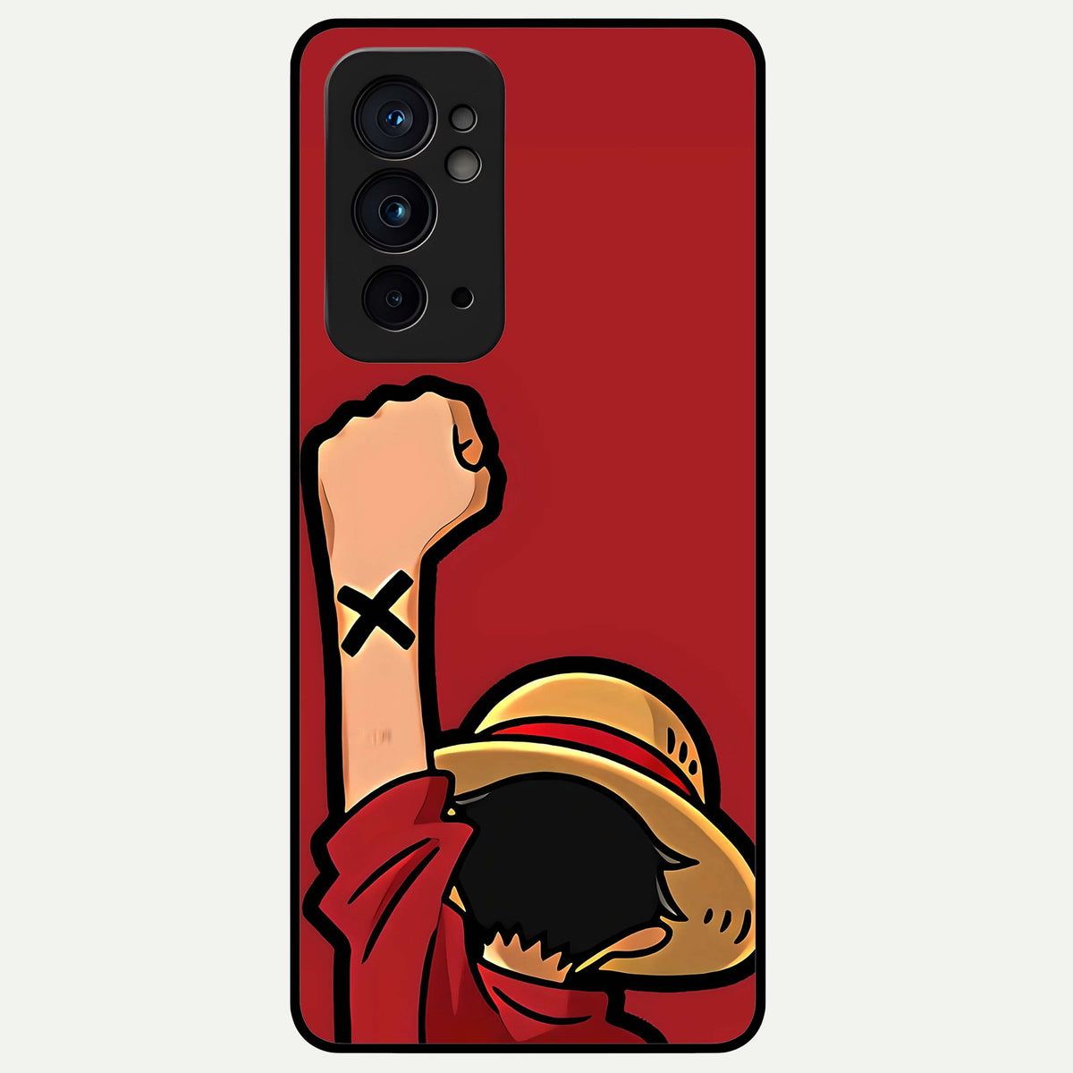  Luffy X Spirit Glass Case For OnePlus 9RT back cover – full design glossy printed glass finish