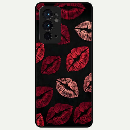  Midnight Kiss Love Glass Case For OnePlus 9RT back cover – full design glossy printed glass finish