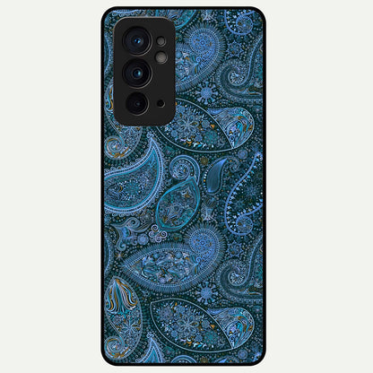  Midnight Paisley Glow Glass Case For OnePlus 9RT back cover – full design glossy printed glass finish