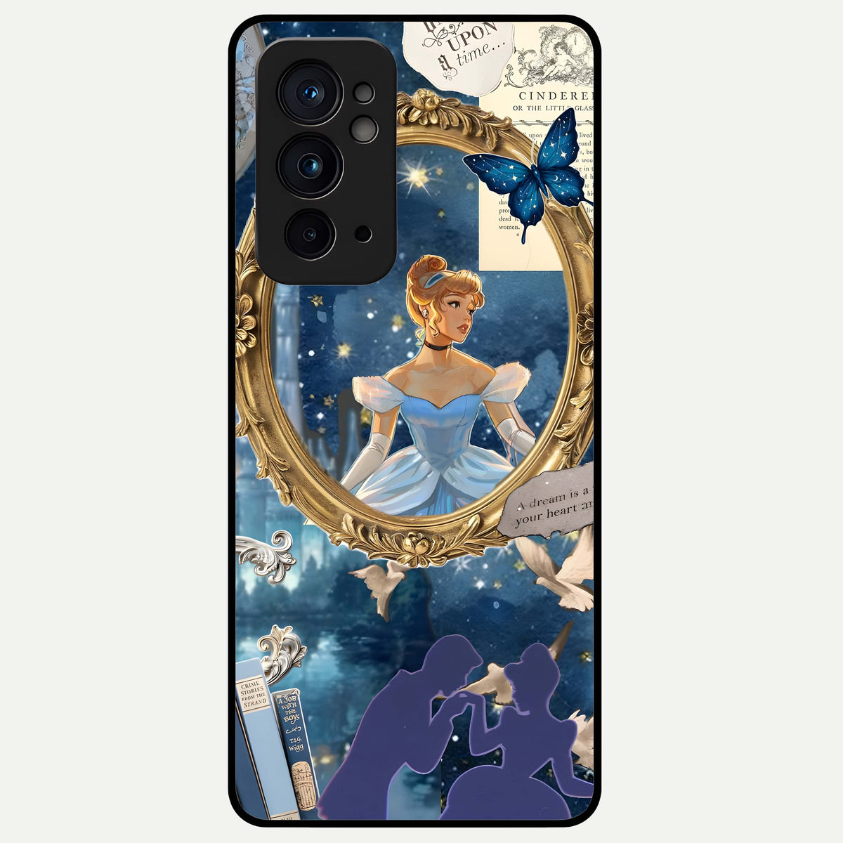  Midnight Queen Glass Case For OnePlus 9RT back cover – full design glossy printed glass finish