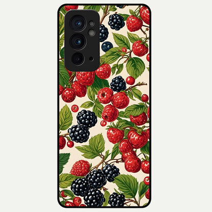  Mixed Berry Collage Glass Case For OnePlus 9RT back cover – full design glossy printed glass finish