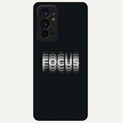  Mono Focus Vision Glass Case For OnePlus 9RT back cover – full design glossy printed glass finish