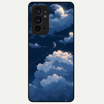  Moon Dream Haze Glass Case For OnePlus 9RT back cover – full design glossy printed glass finish