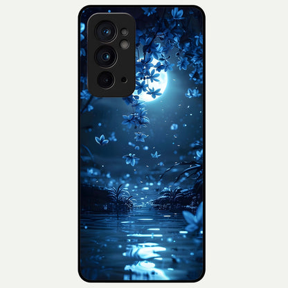  Moonlight Petal Dream Glass Case For OnePlus 9RT back cover – full design glossy printed glass finish