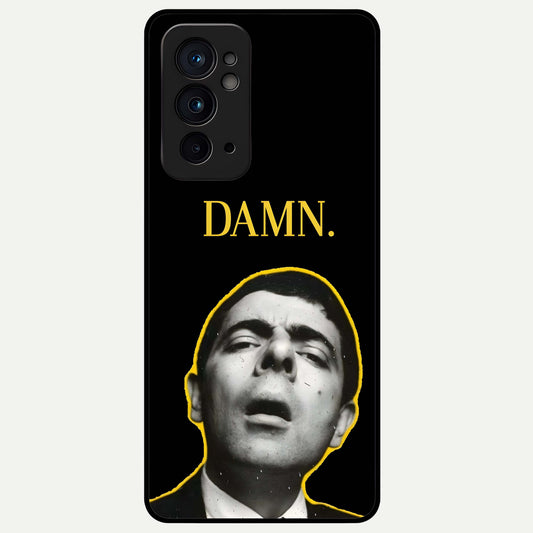  Mr Bean Damn Glass Case For OnePlus 9RT back cover – full design glossy printed glass finish