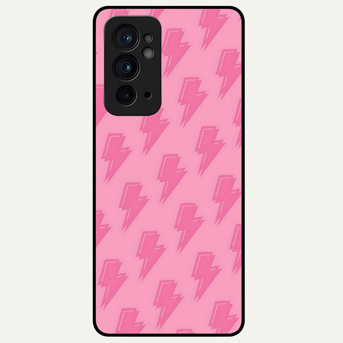 Pink Moo Magic Glass Case For OnePlus 9RT back cover – full design glossy printed glass finish