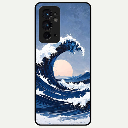  Rising Tide Power Glass Case For OnePlus 9RT back cover – full design glossy printed glass finish