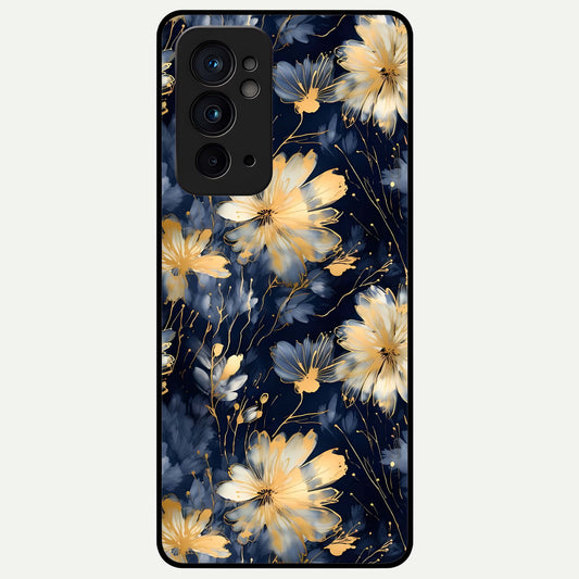  Royal Petal Dream Glass Case For OnePlus 9RT back cover – full design glossy printed glass finish