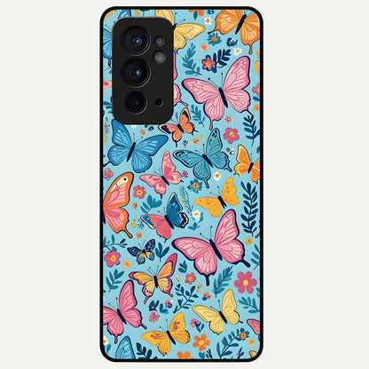  Spring Wing Garden Glass Case For OnePlus 9RT back cover – full design glossy printed glass finish