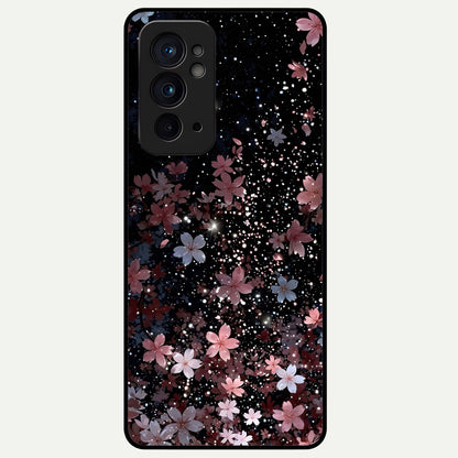  Starlit Flower Dreams Glass Case For OnePlus 9RT back cover – full design glossy printed glass finish
