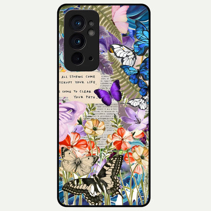  Storm Path Bloom Glass Case For OnePlus 9RT back cover – full design glossy printed glass finish