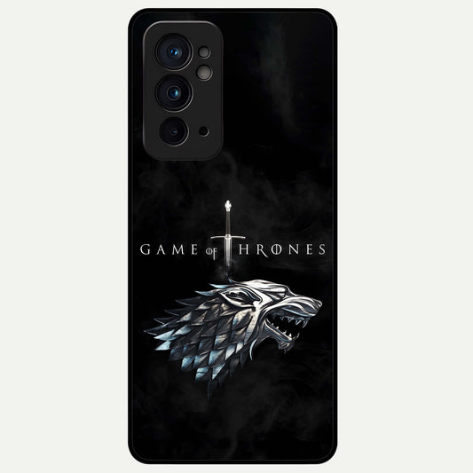  Throne Wolf Legacy Glass Case For OnePlus 9RT back cover – full design glossy printed glass finish