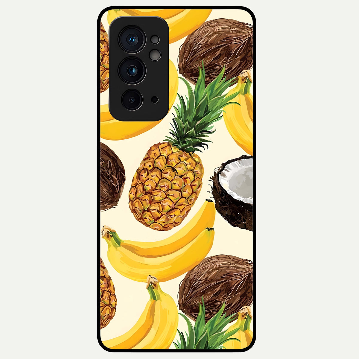  Tropical Fruit Mood Glass Case For OnePlus 9RT back cover – full design glossy printed glass finish