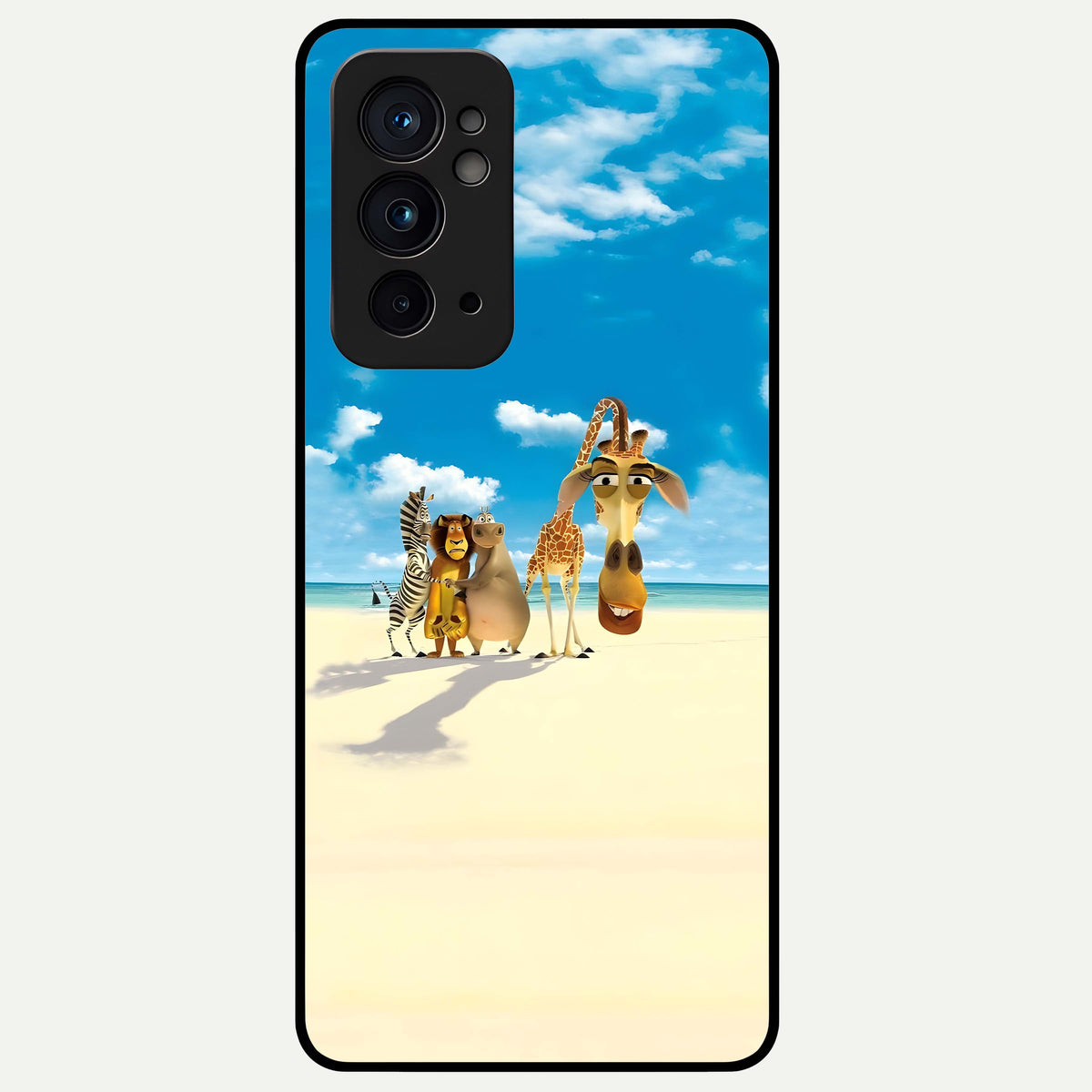  Tropical Fun Squad Glass Case For OnePlus 9RT back cover – full design glossy printed glass finish