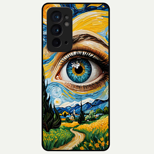  Van Gogh Eye Glass Case For OnePlus 9RT back cover – full design glossy printed glass finish